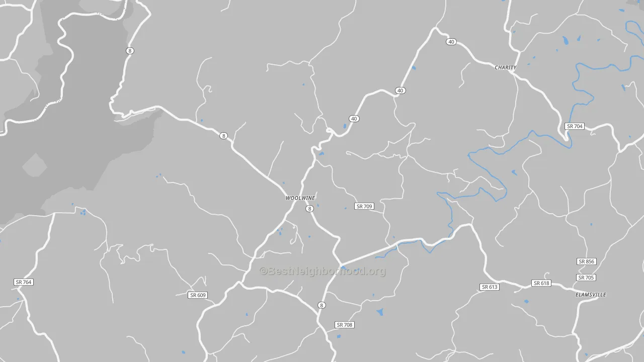 Transit Grade map of 24185, VA