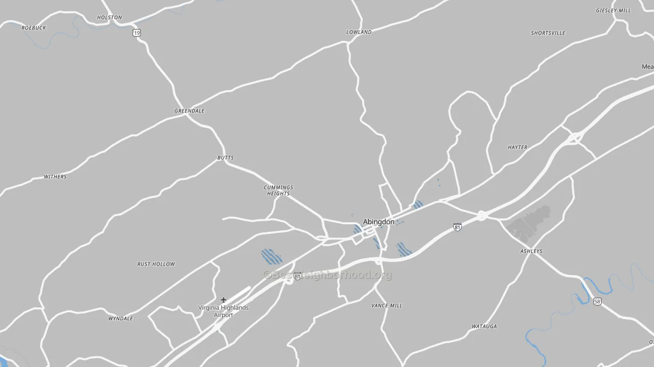 Transit Grade map of 24210, VA