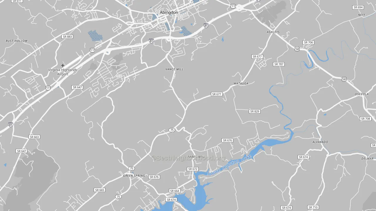 Transit Grade map of 24211, VA
