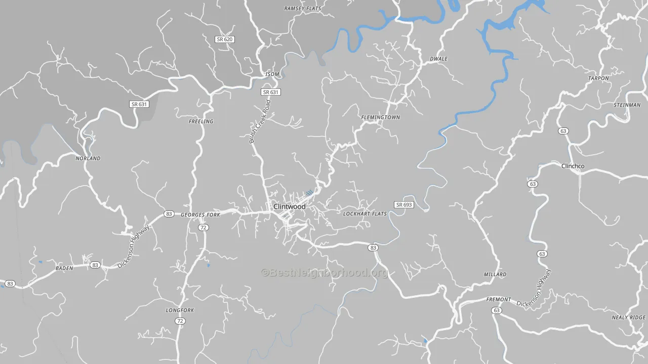 Transit Grade map of 24228, VA