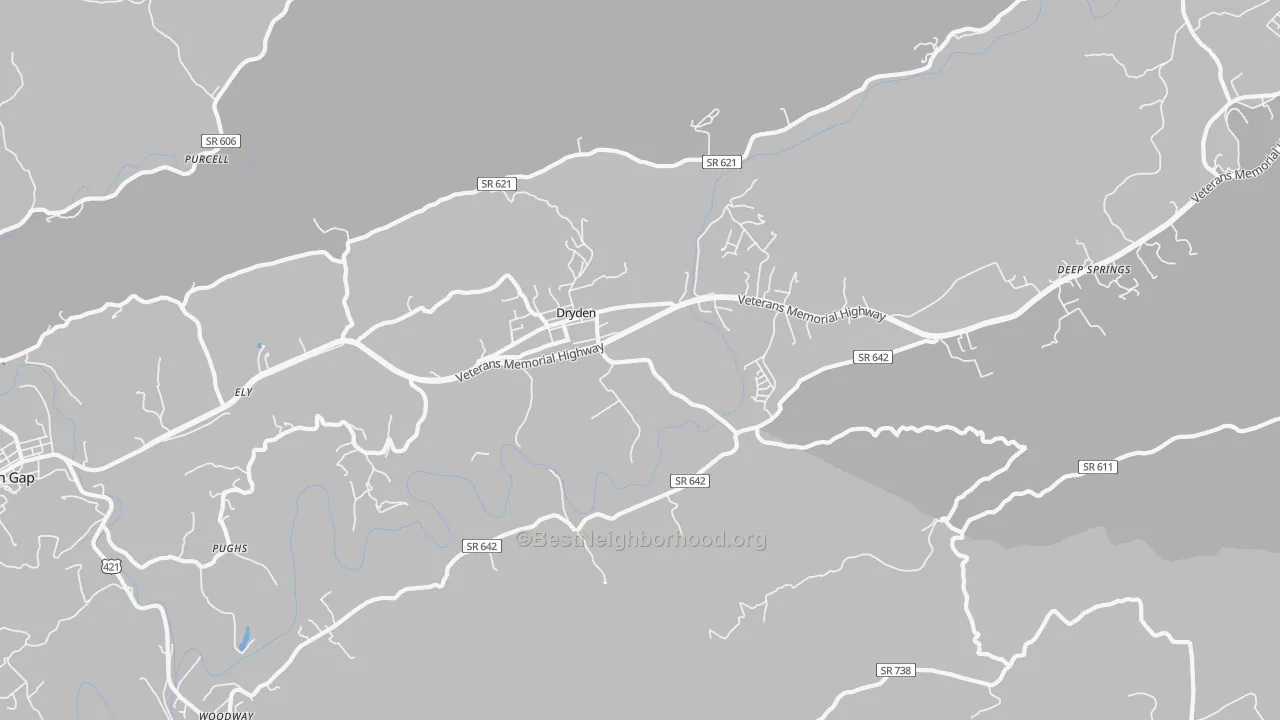 Transit Grade map of 24243, VA