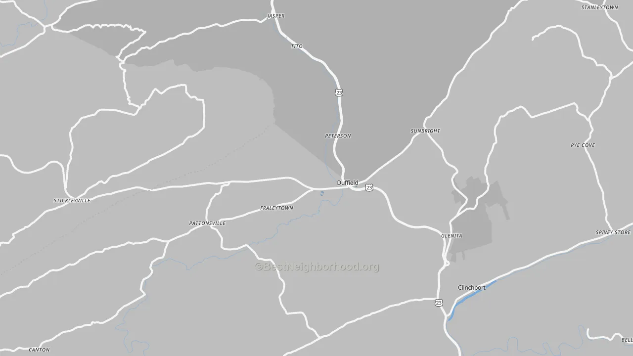 Transit Grade map of 24244, VA