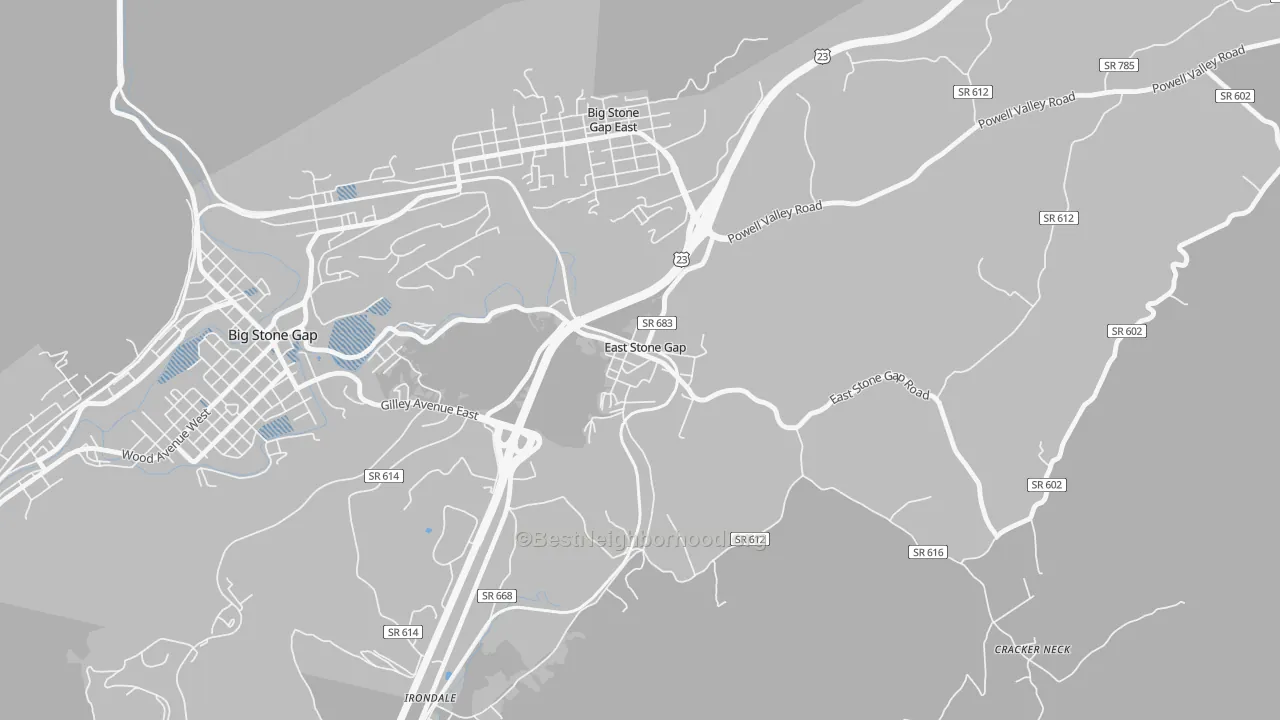 Transit Grade map of 24246, VA