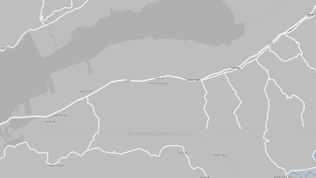 Transit Grade map of 24248, VA