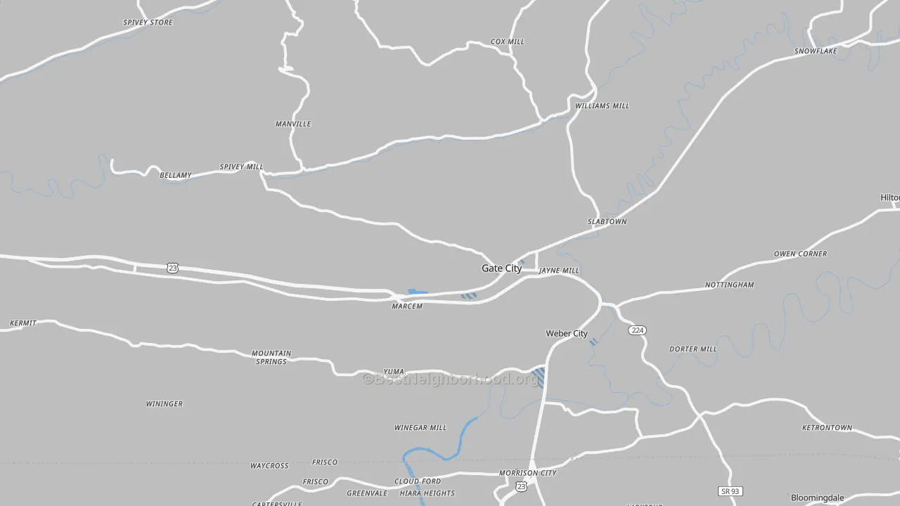 Transit Grade map of 24251, VA