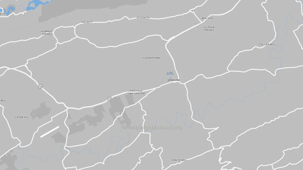 Transit Grade map of 24263, VA