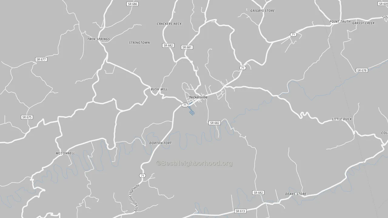 Transit Grade map of 24271, VA
