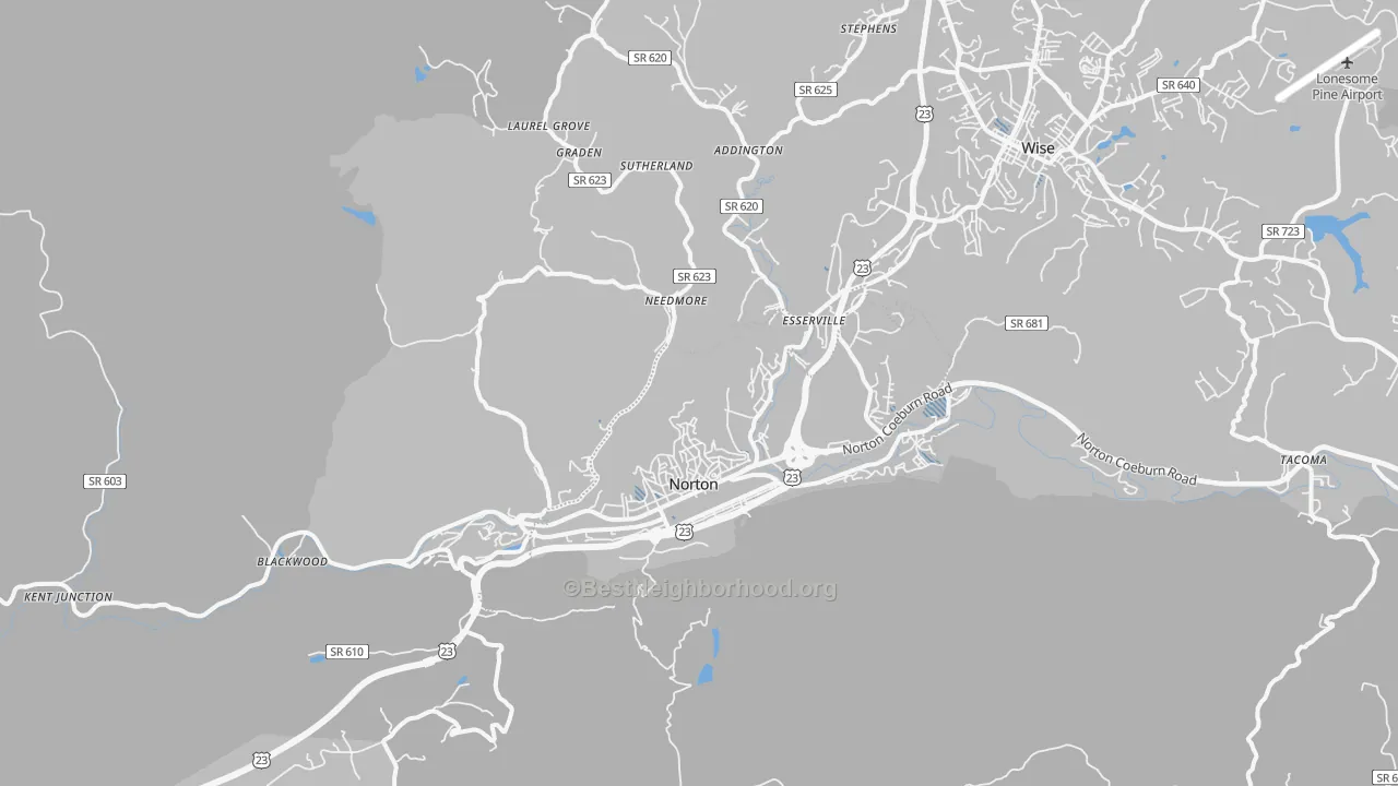 Transit Grade map of 24273, VA