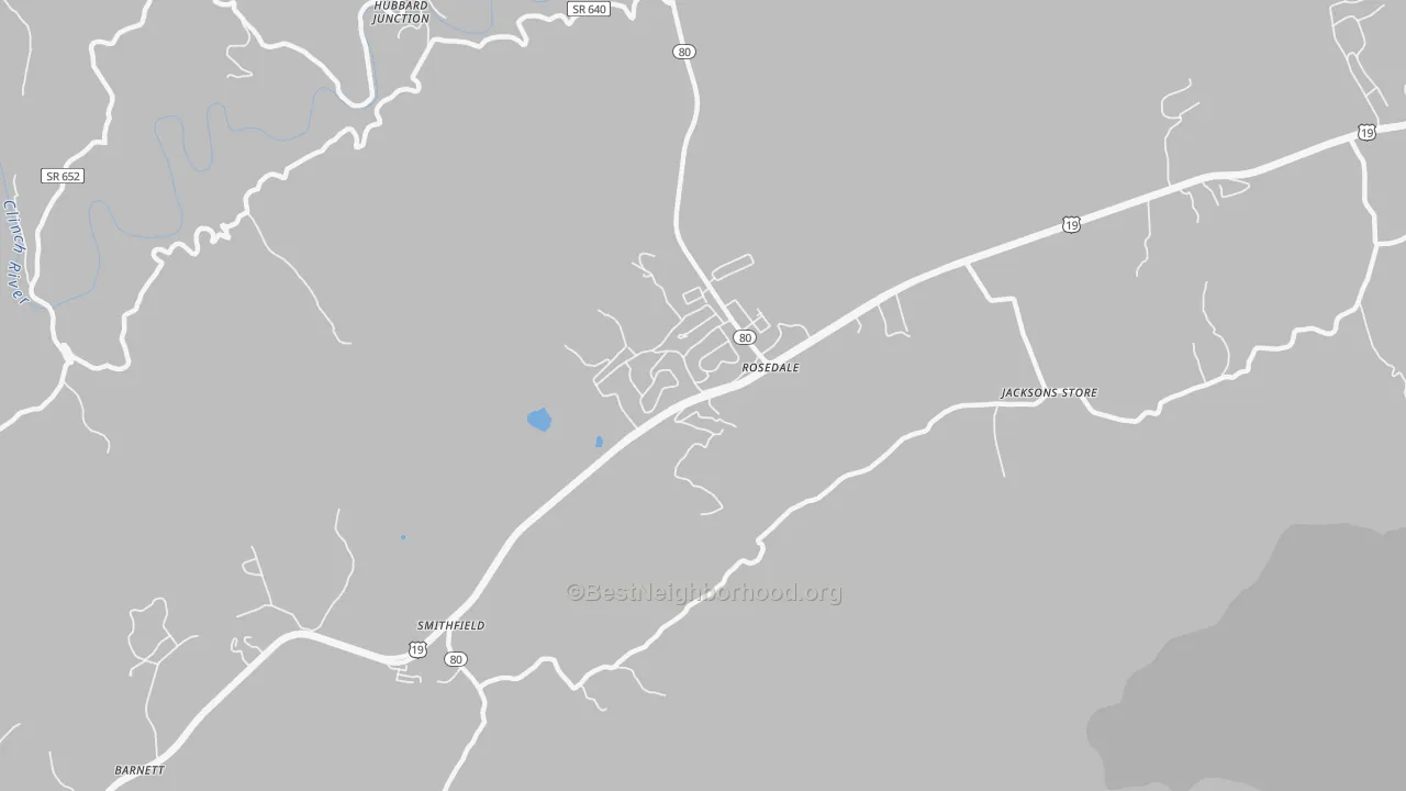 Transit Grade map of 24280, VA