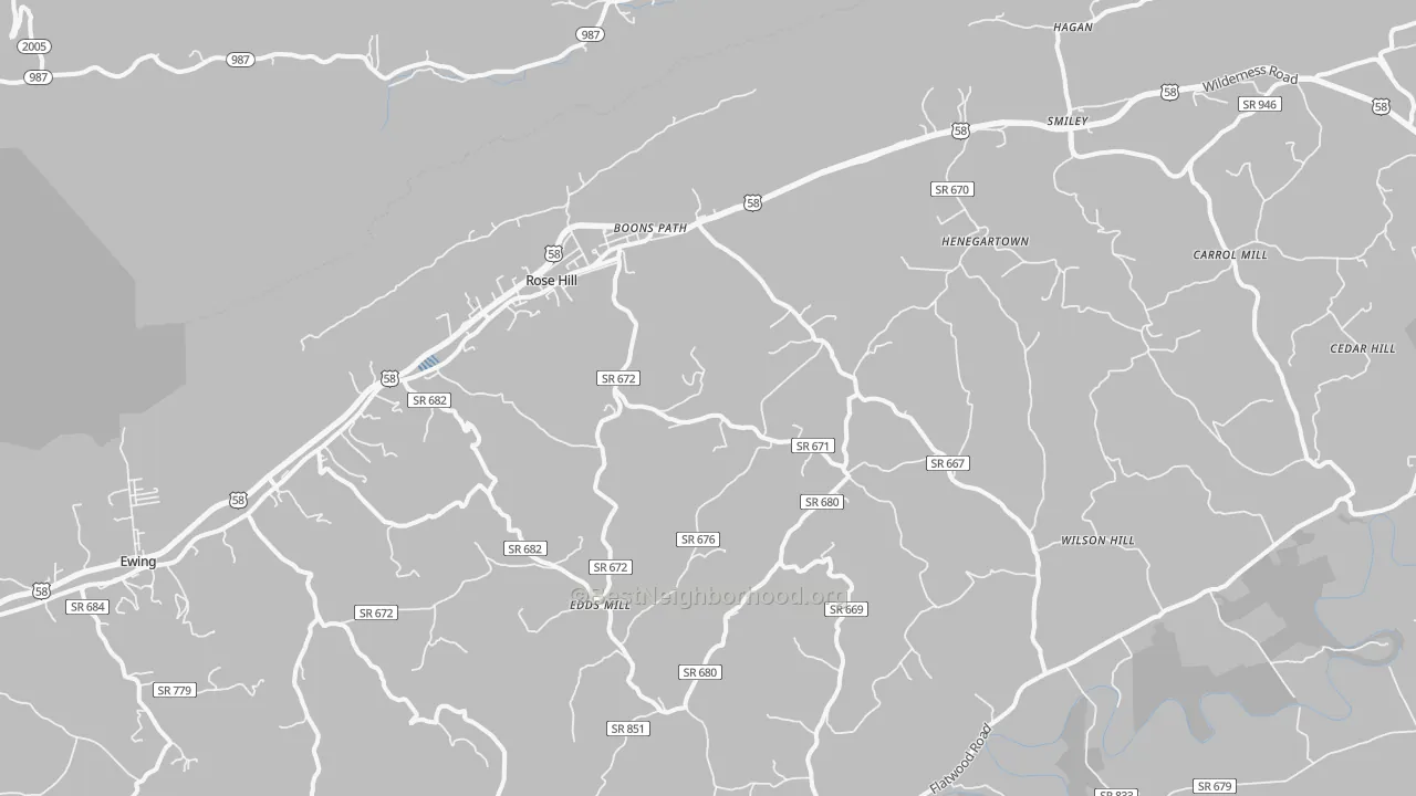 Transit Grade map of 24281, VA