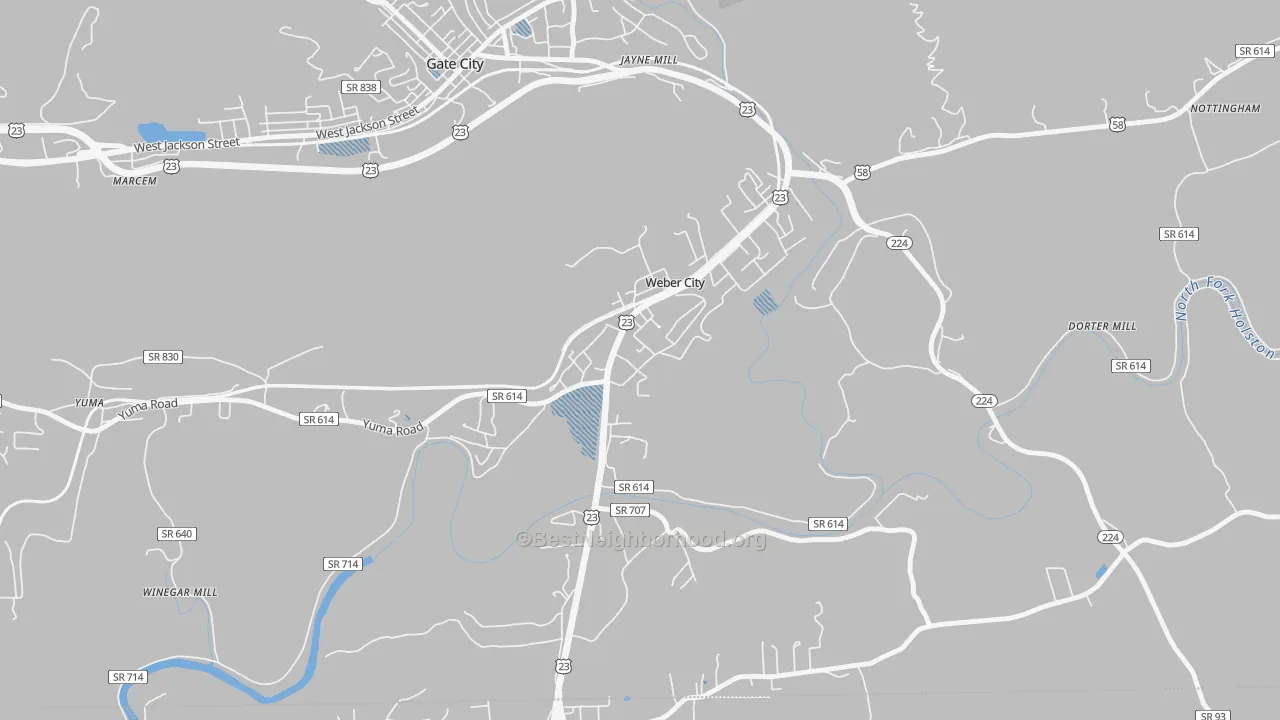 Transit Grade map of 24290, VA