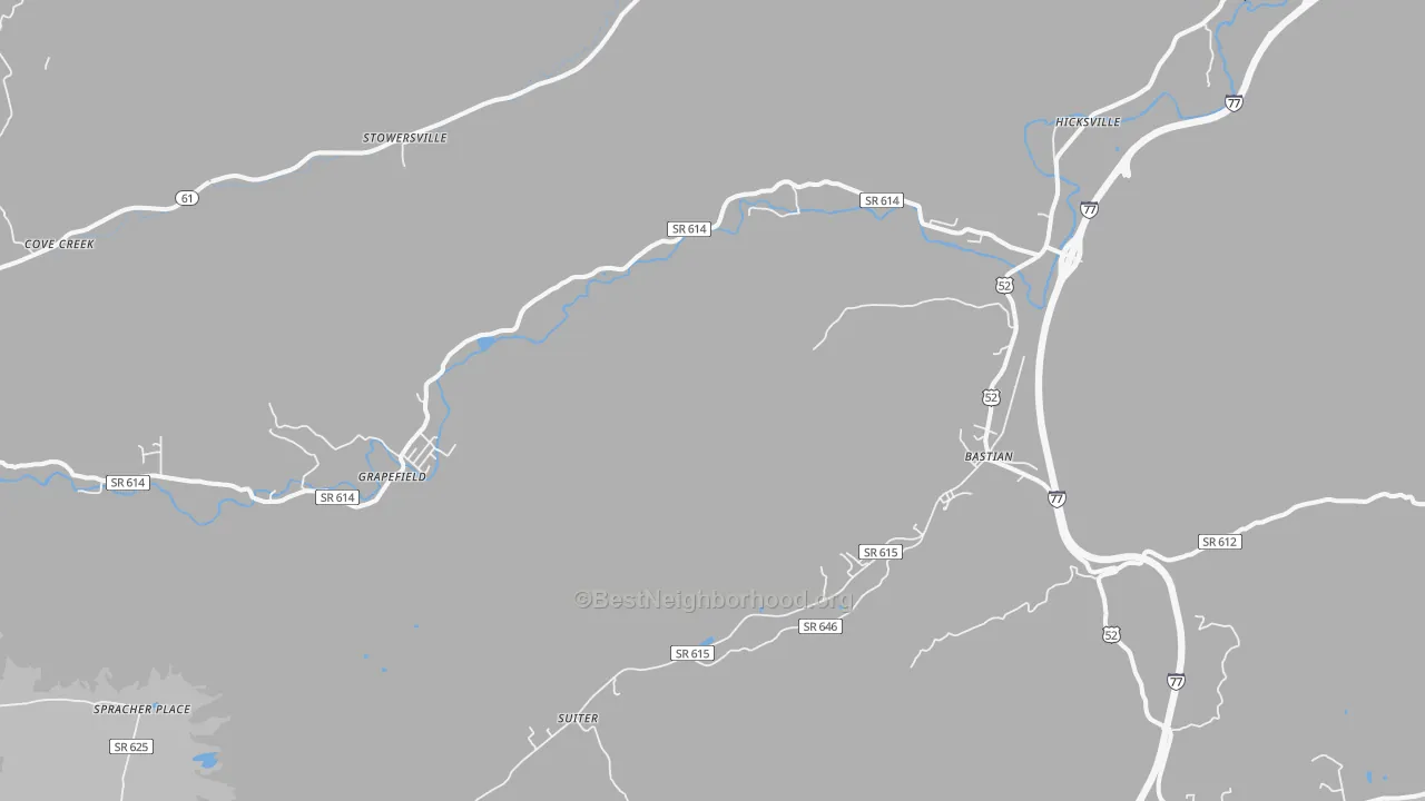 Transit Grade map of 24314, VA