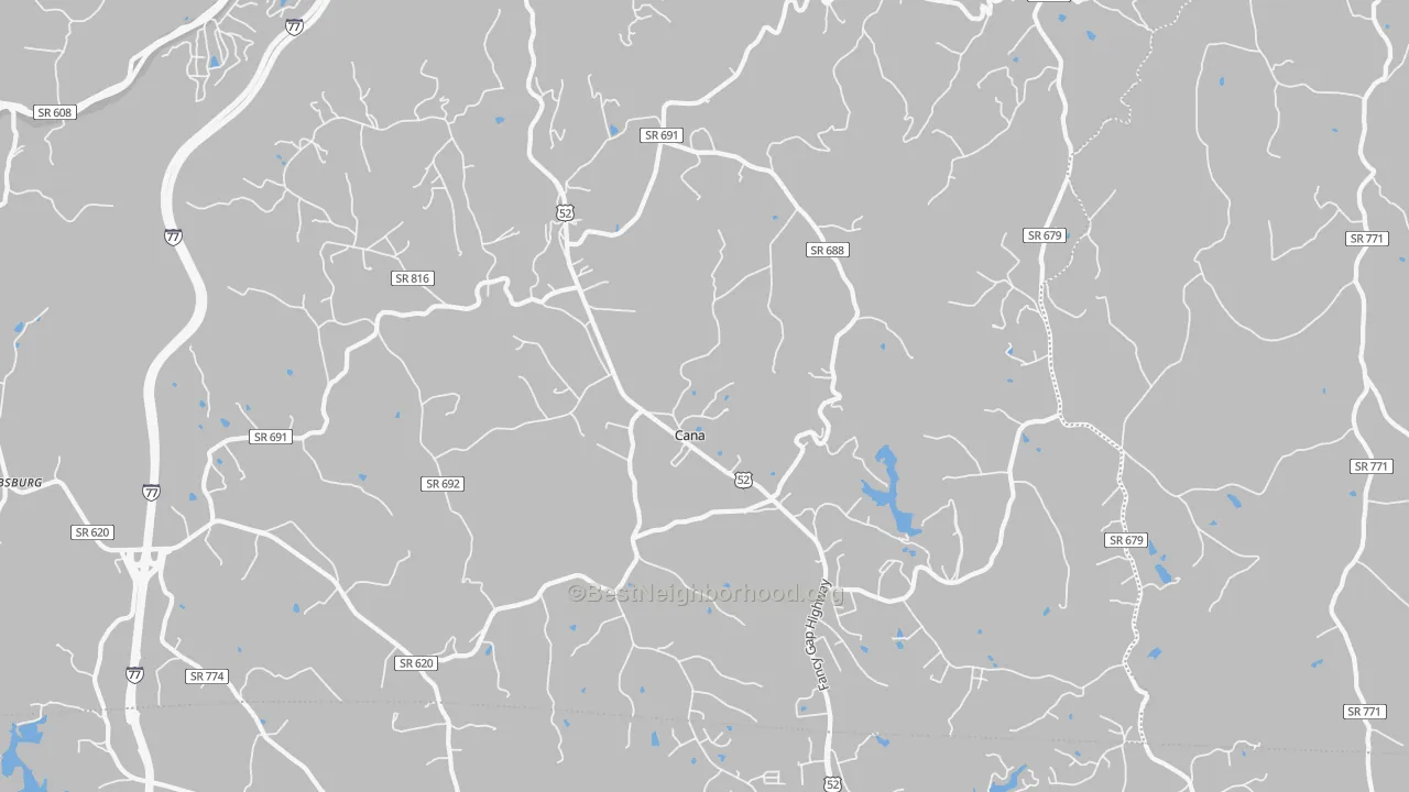 Transit Grade map of 24317, VA