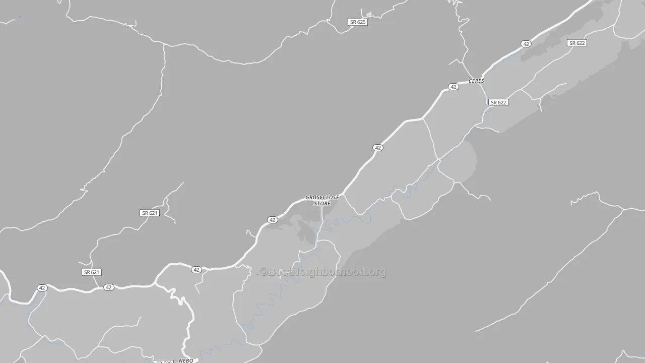 Transit Grade map of 24318, VA