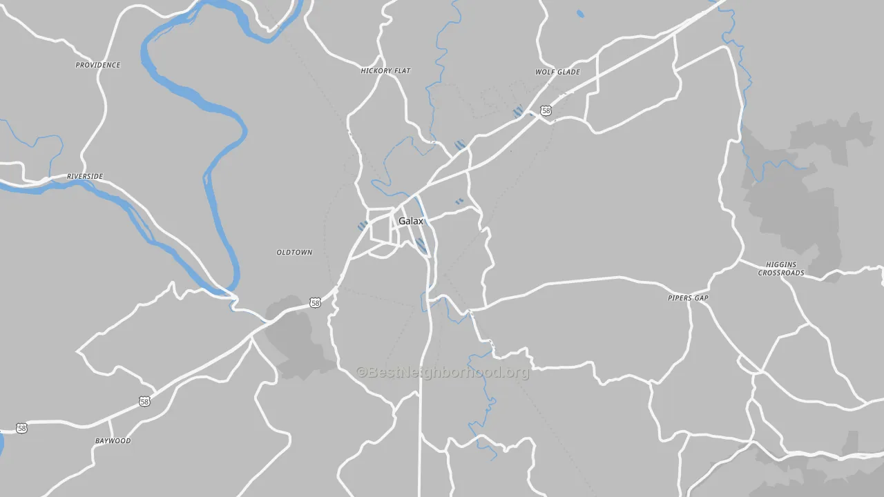 Transit Grade map of 24333, VA
