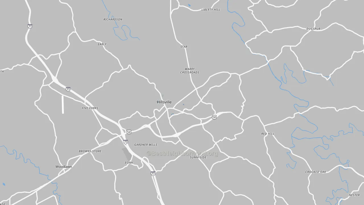 Transit Grade map of 24343, VA