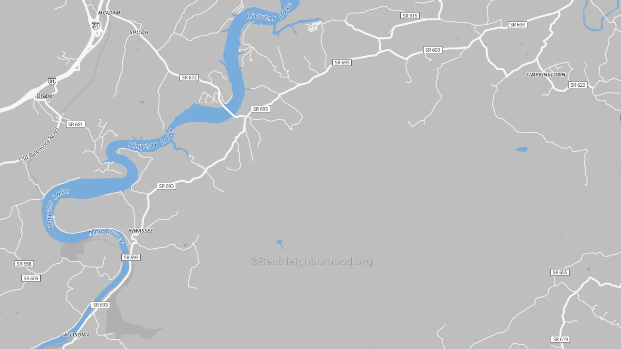 Transit Grade map of 24347, VA