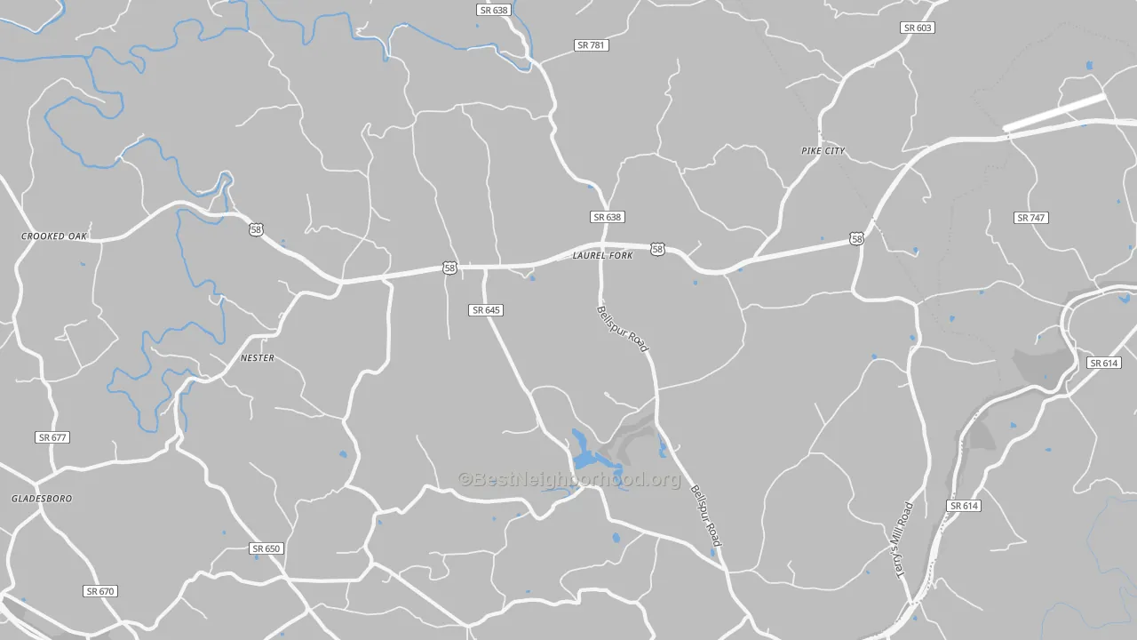 Transit Grade map of 24352, VA