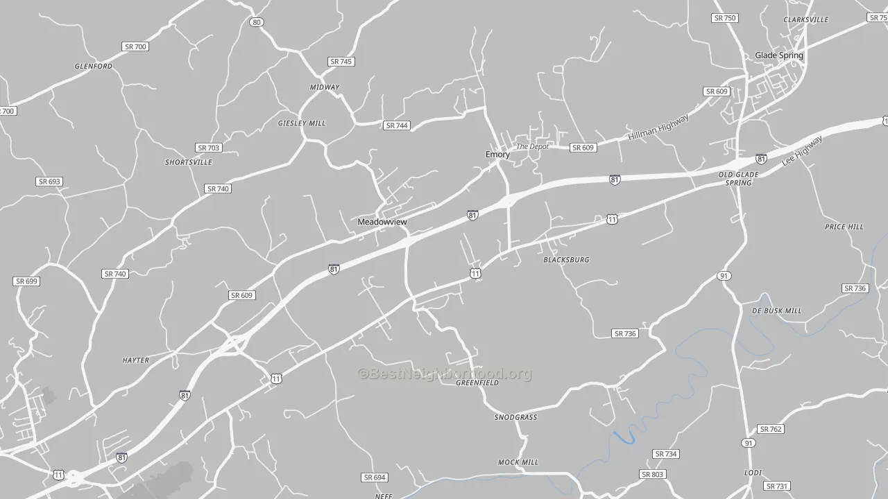 Transit Grade map of 24361, VA