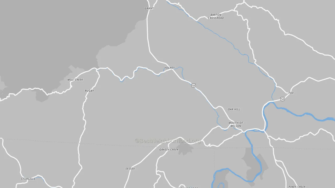 Transit Grade map of 24363, VA