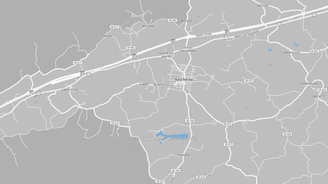 Transit Grade map of 24368, VA