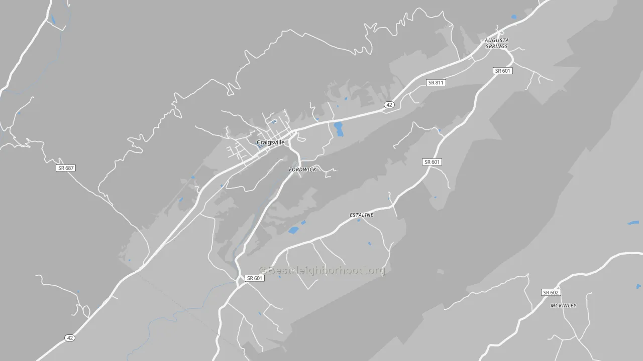 Transit Grade map of 24430, VA