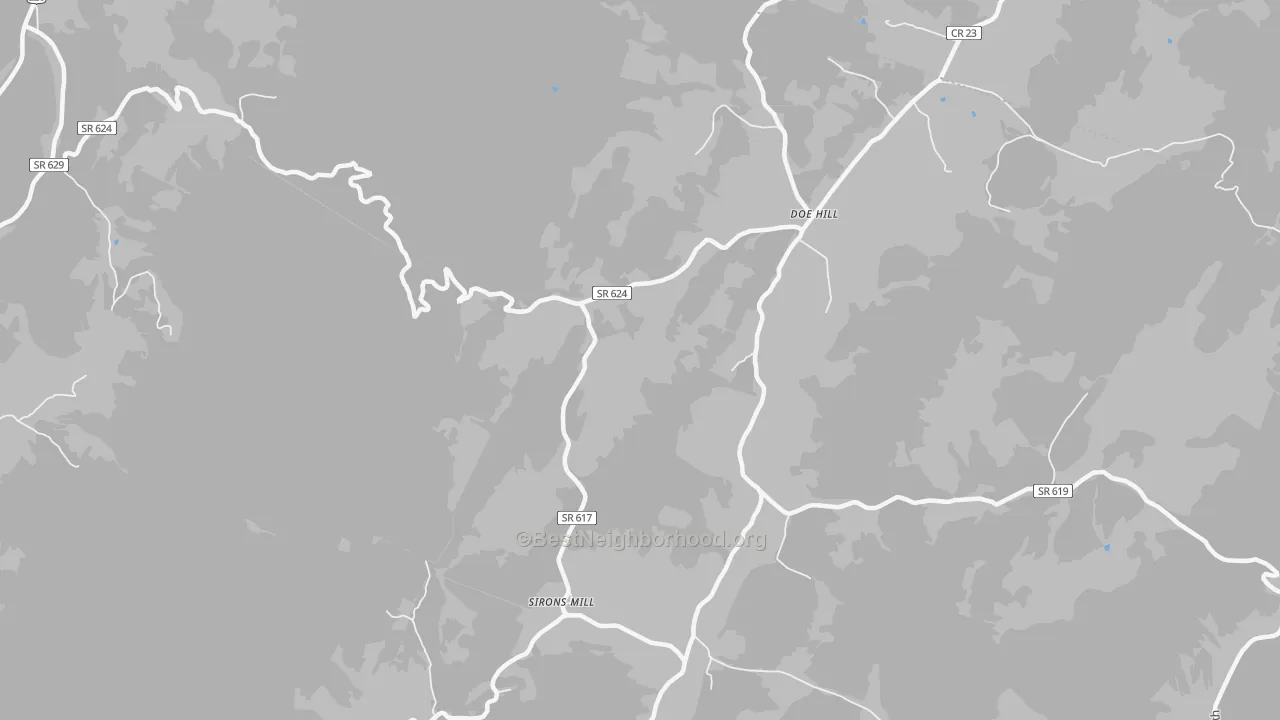 Transit Grade map of 24433, VA