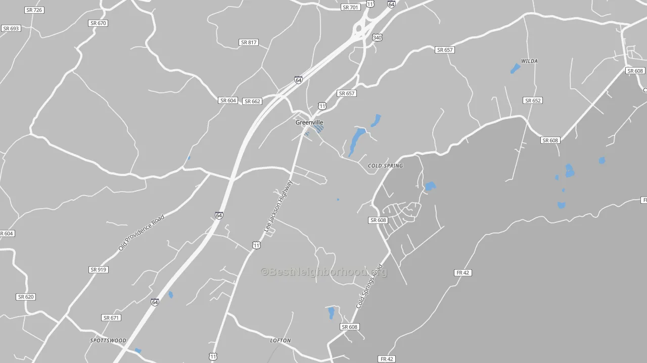 Transit Grade map of 24440, VA