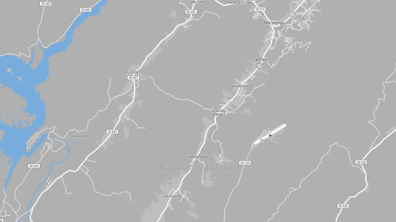 Transit Grade map of 24445, VA