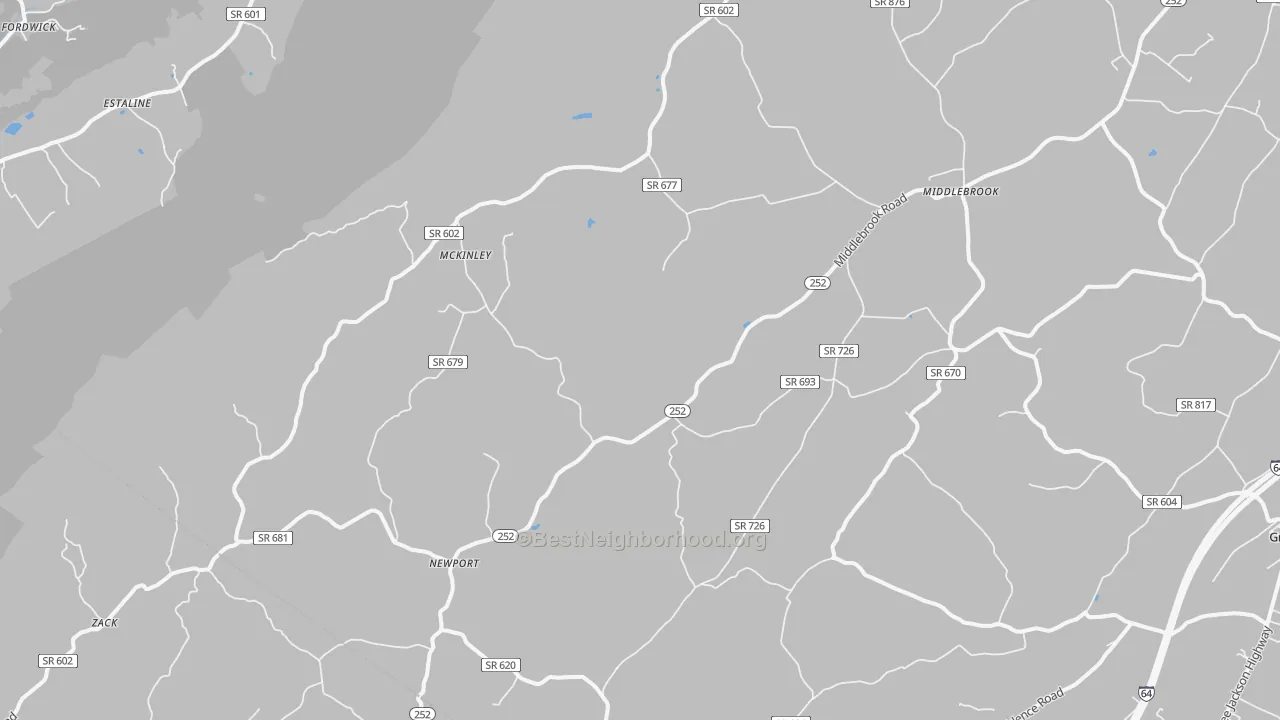 Transit Grade map of 24459, VA