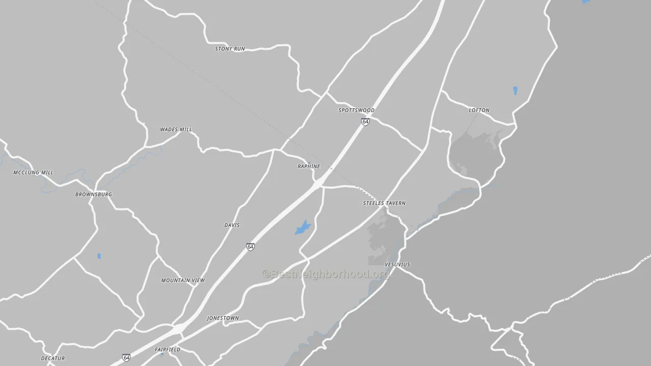 Transit Grade map of 24472, VA