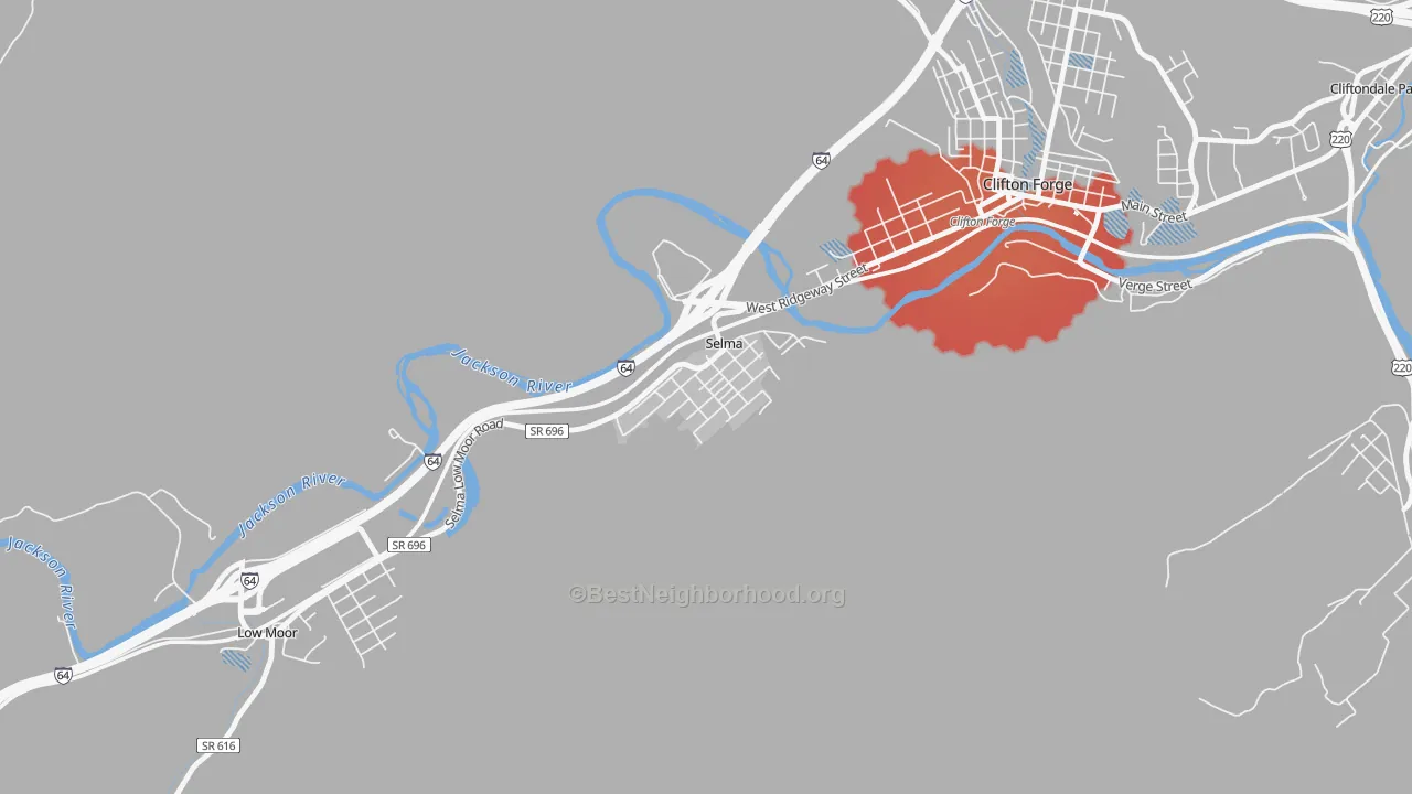 Transit Grade map of 24474, VA