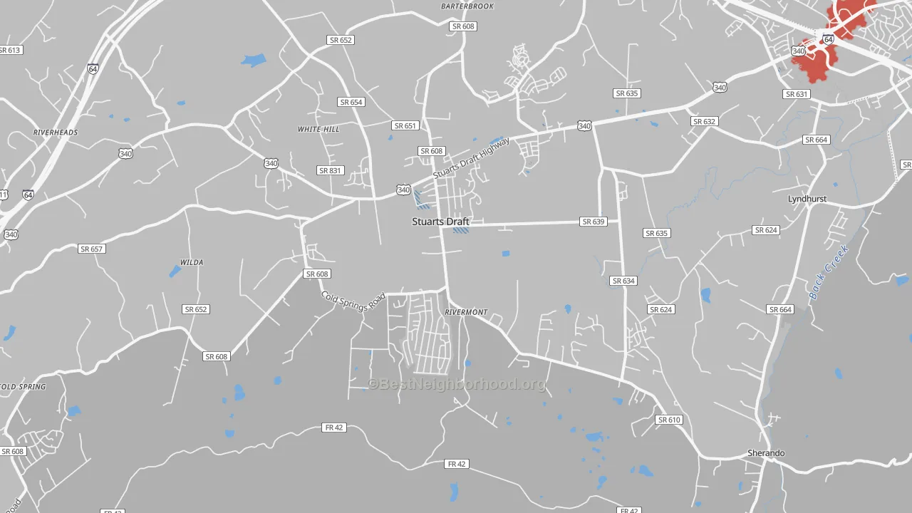 Transit Grade map of 24477, VA