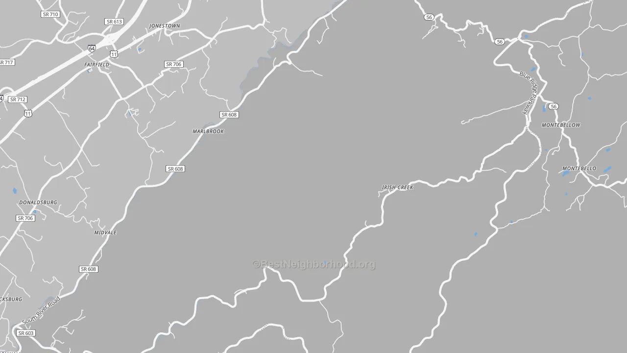 Transit Grade map of 24483, VA