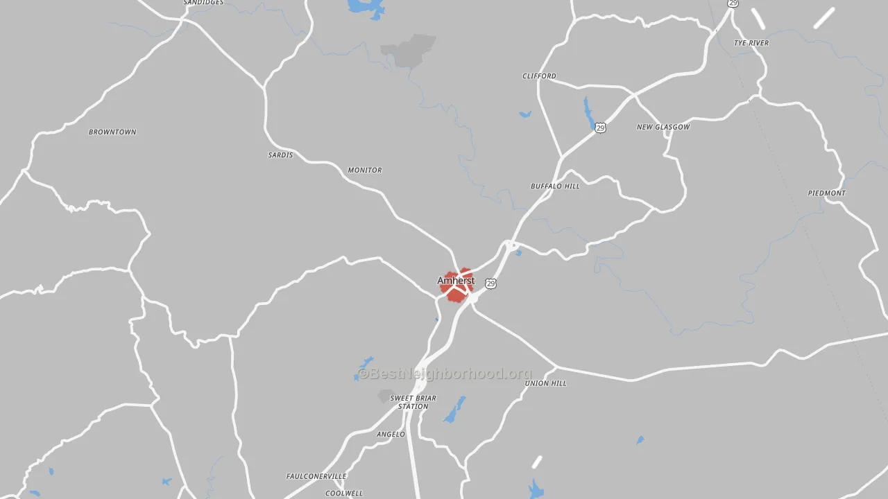 Transit Grade map of 24521, VA