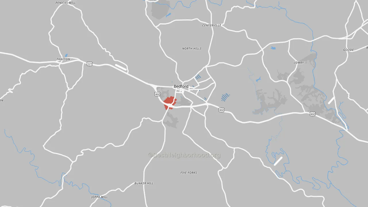 Transit Grade map of 24523, VA