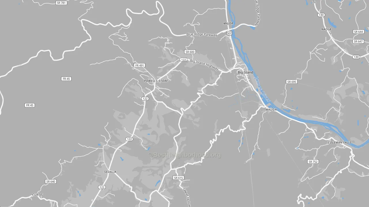 Transit Grade map of 24526, VA