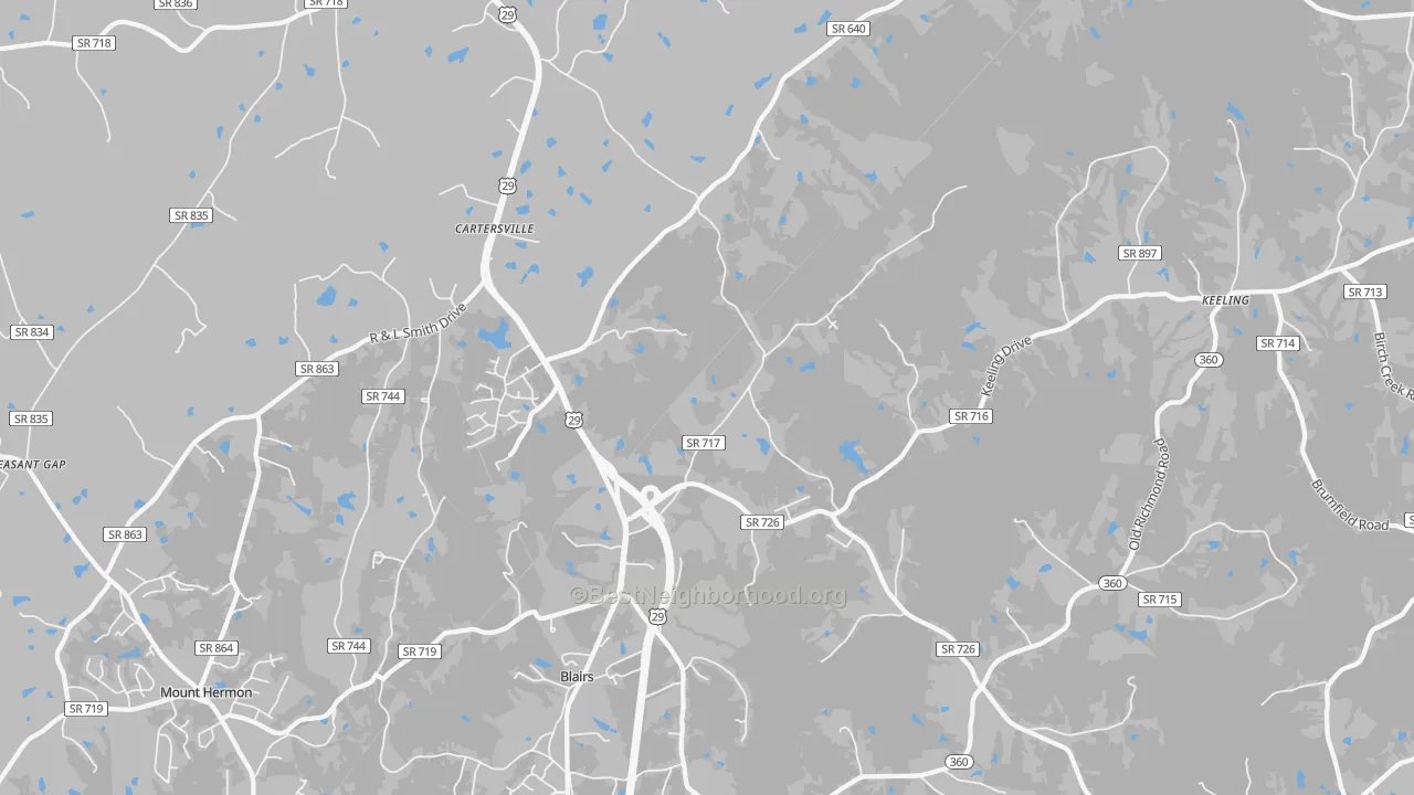Transit Grade map of 24527, VA