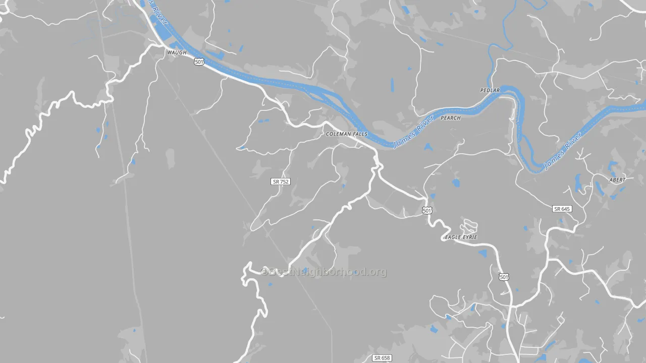 Transit Grade map of 24536, VA