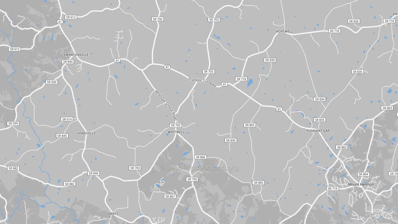 Transit Grade map of 24549, VA