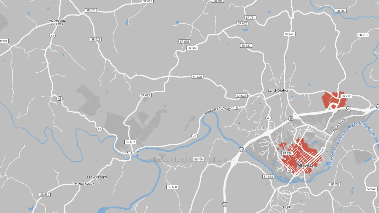 Transit Grade map of 24571, VA