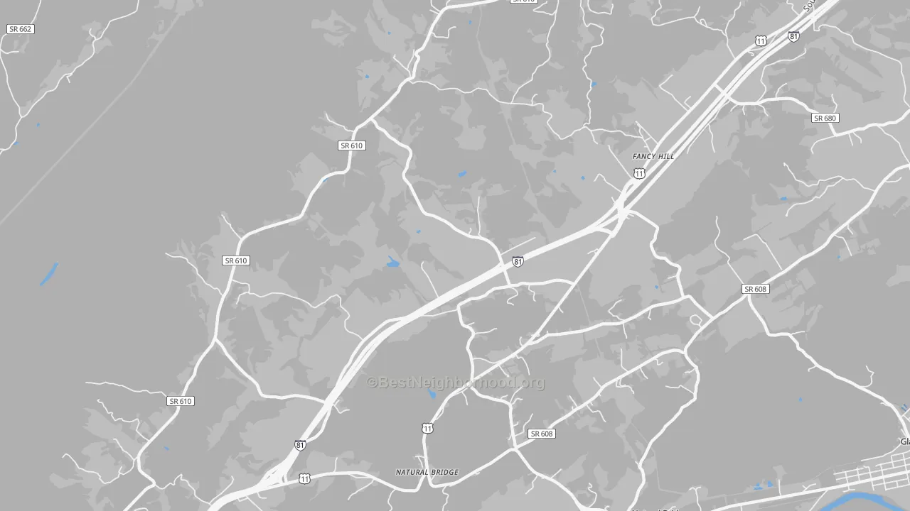 Transit Grade map of 24578, VA