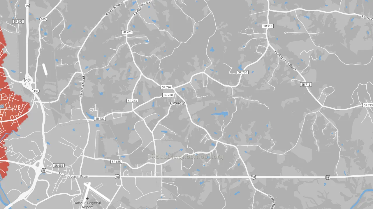 Transit Grade map of 24586, VA