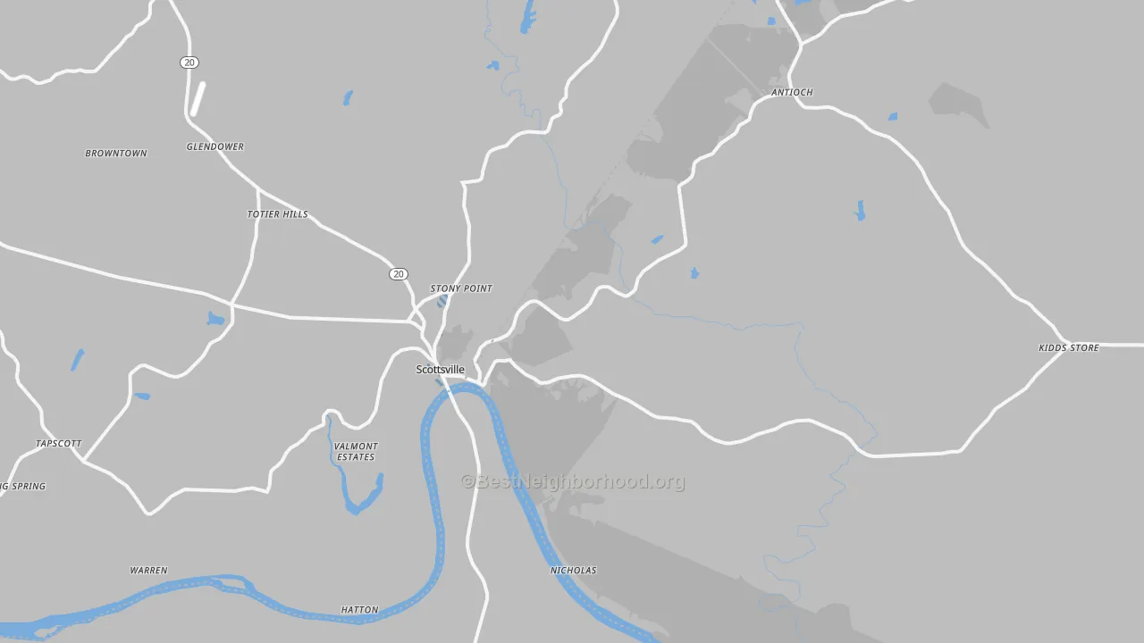 Transit Grade map of 24590, VA