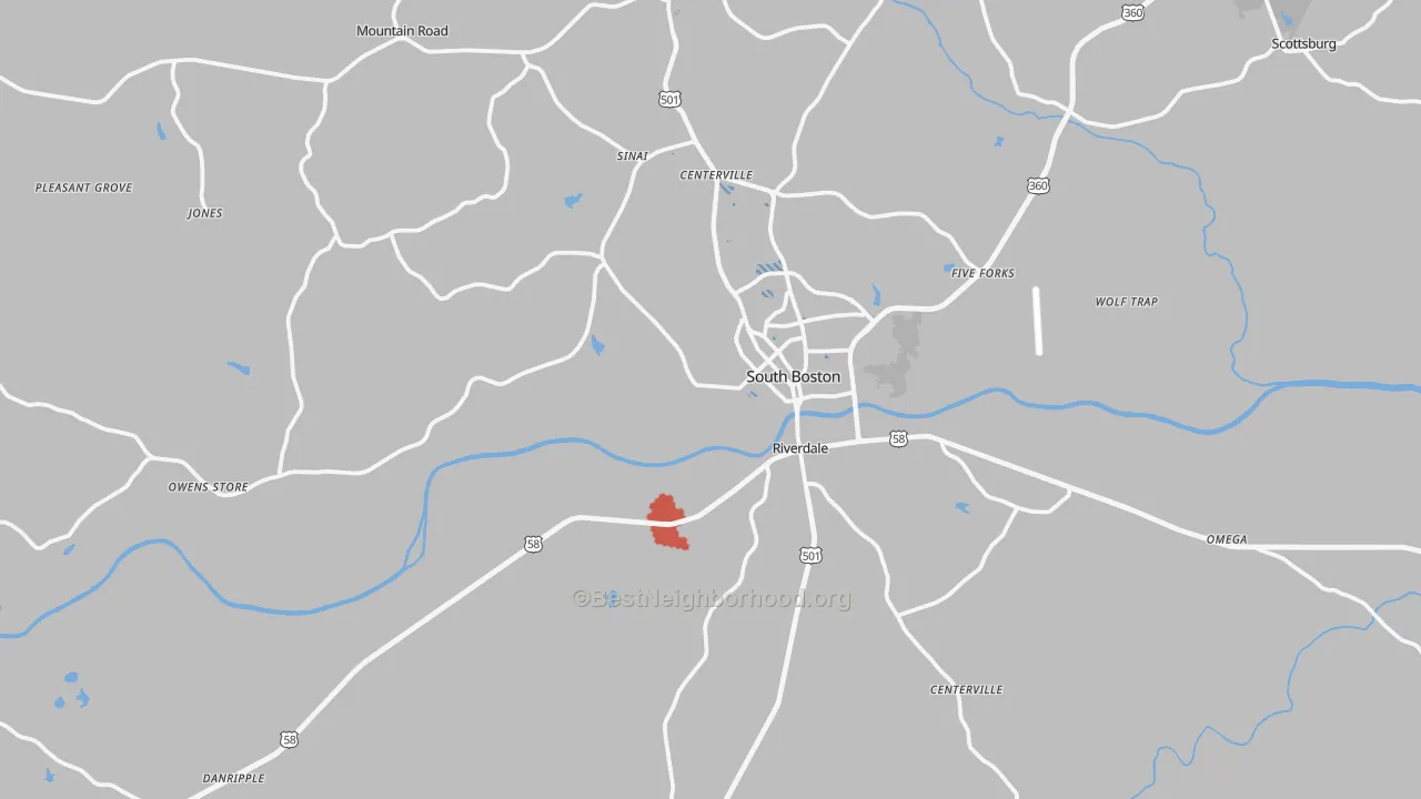 Transit Grade map of 24592, VA