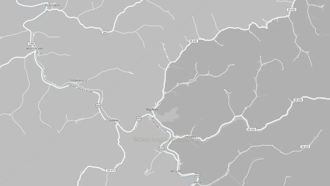 Transit Grade map of 24603, VA