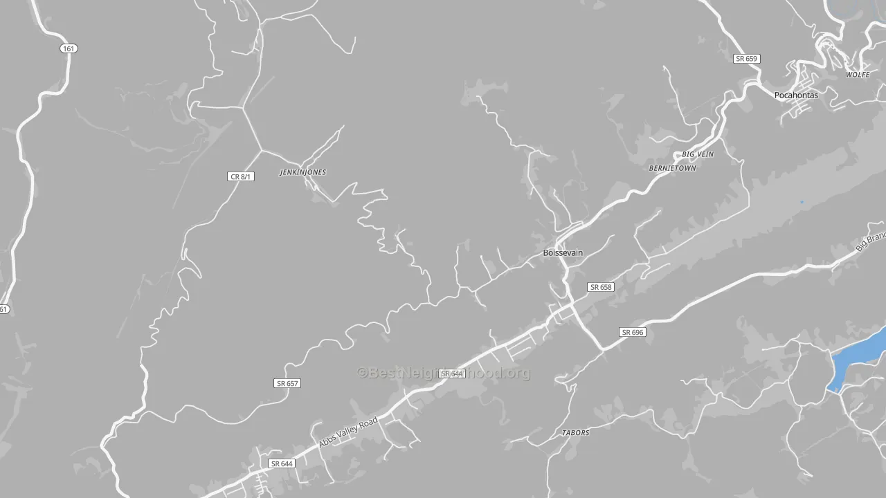 Transit Grade map of 24606, VA
