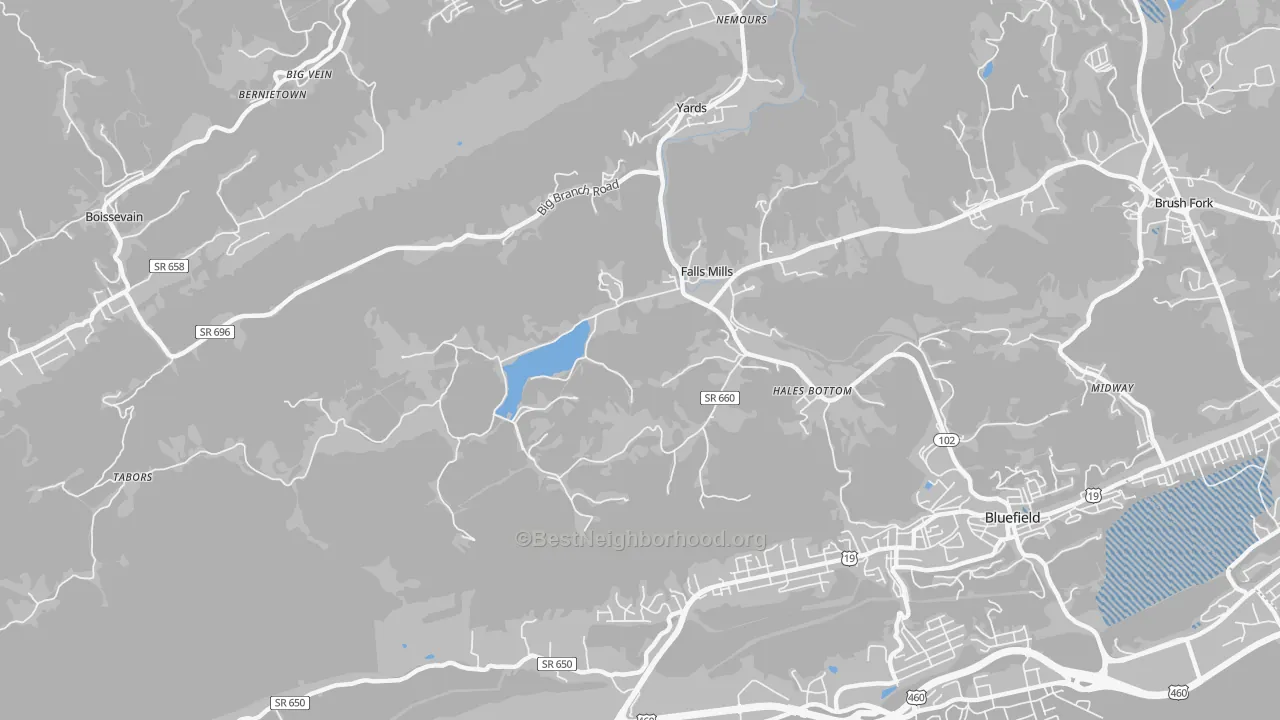 Transit Grade map of 24613, VA