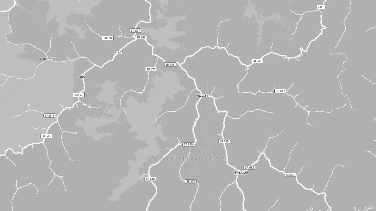 Transit Grade map of 24620, VA