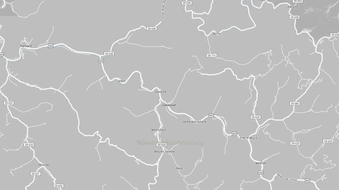 Transit Grade map of 24631, VA